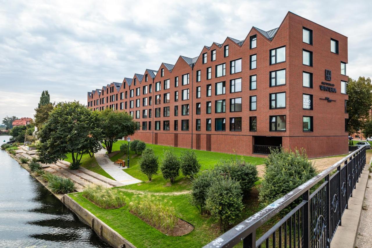 Pobookowane River View Apartments Danzig Exterior foto